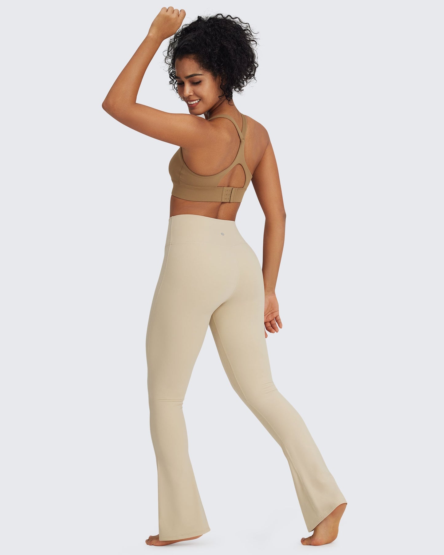 BareFeel Pantalones acampanados cortos de cintura alta Casual