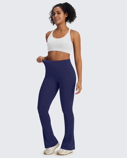 BareFeel Pantalones acampanados cortos de cintura alta Casual