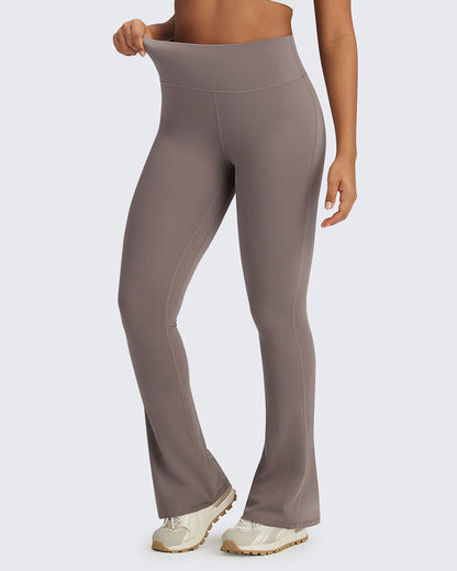 BareFeel Pantalones acampanados cortos de cintura alta Casual
