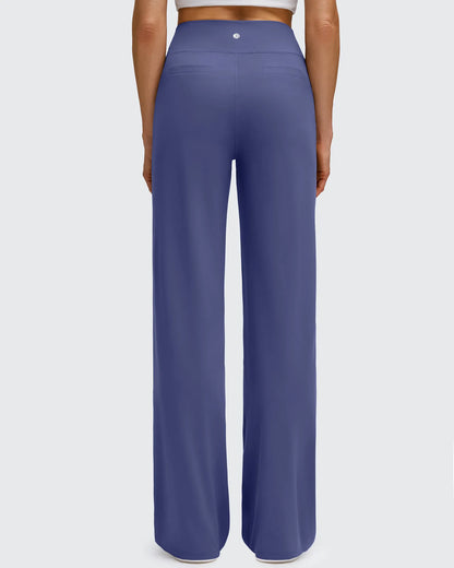 Pantalones de yoga de pierna ancha de alta elasticidad BareFeel