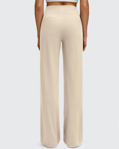 Pantalones de yoga de pierna ancha de alta elasticidad BareFeel