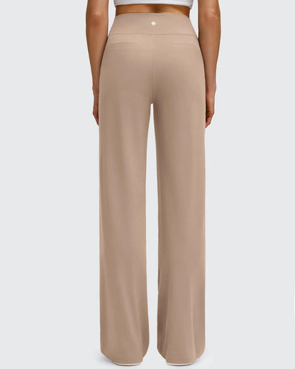 Pantalones de yoga de pierna ancha de alta elasticidad BareFeel
