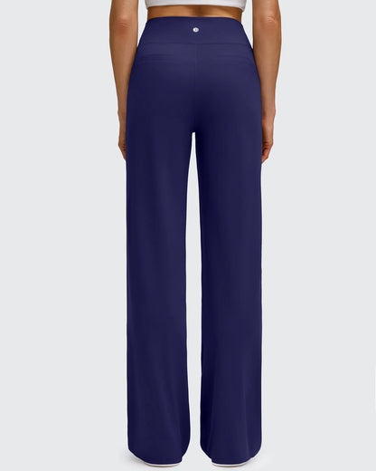 Pantalones de yoga de pierna ancha de alta elasticidad BareFeel