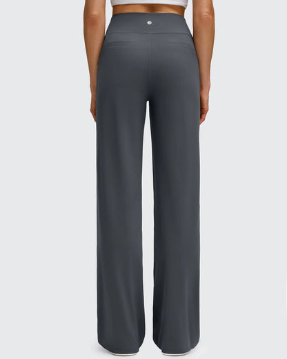 Pantalones de yoga de pierna ancha de alta elasticidad BareFeel
