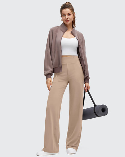 Pantalones de yoga de pierna ancha de alta elasticidad BareFeel