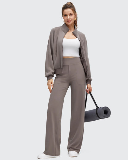 Pantalones de yoga de pierna ancha de alta elasticidad BareFeel