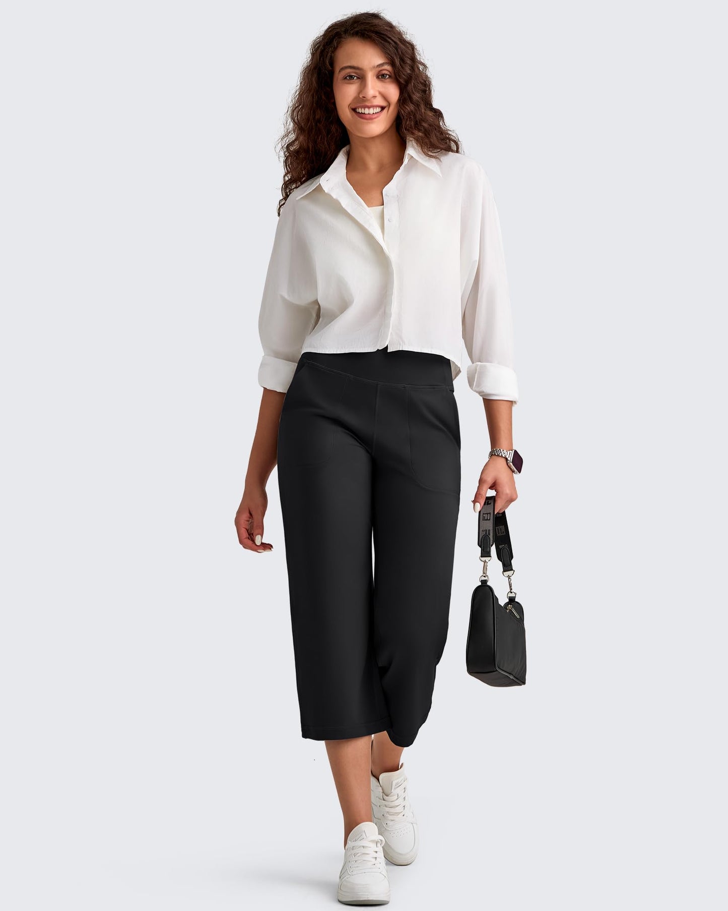 Pantalones Capri de tiro alto BareFeel