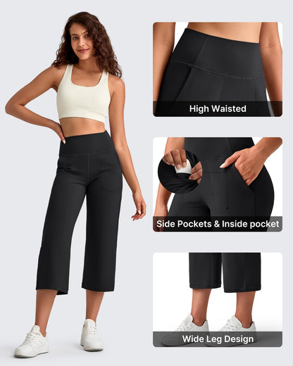 Pantalones Capri de tiro alto BareFeel