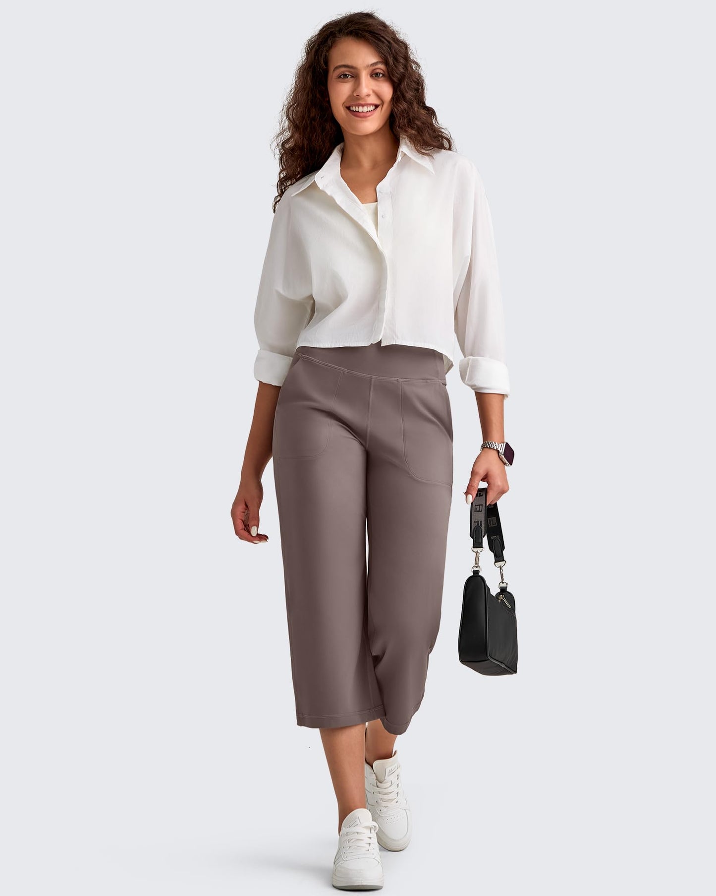 Pantalones Capri de tiro alto BareFeel