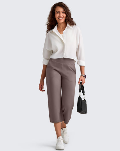 Pantalones Capri de tiro alto BareFeel