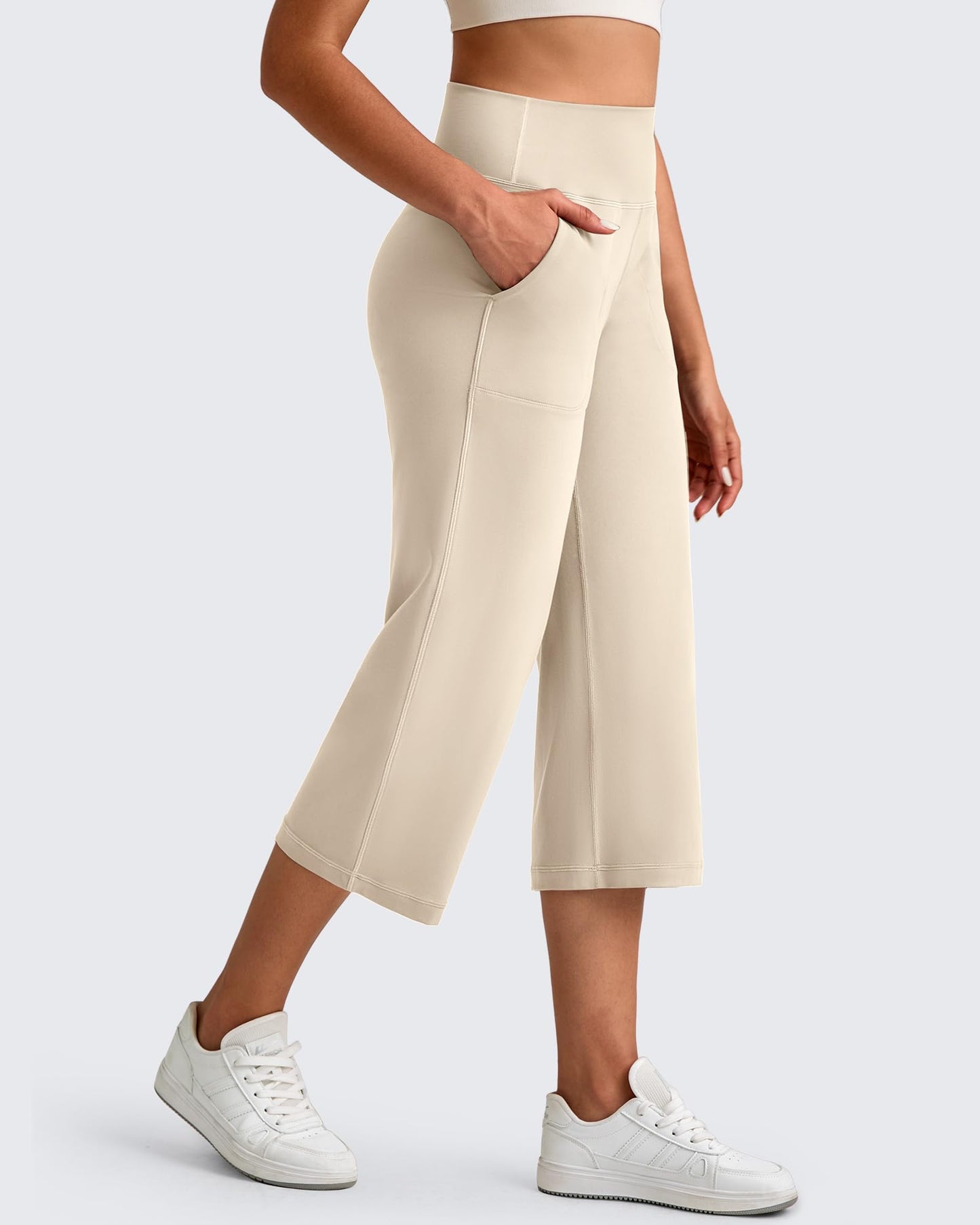 Pantalones Capri de tiro alto BareFeel
