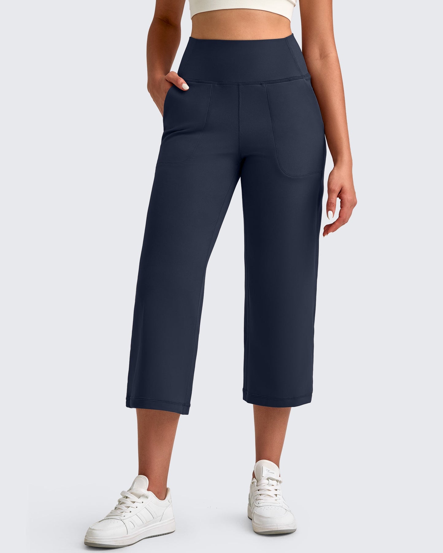 Pantalones Capri de tiro alto BareFeel