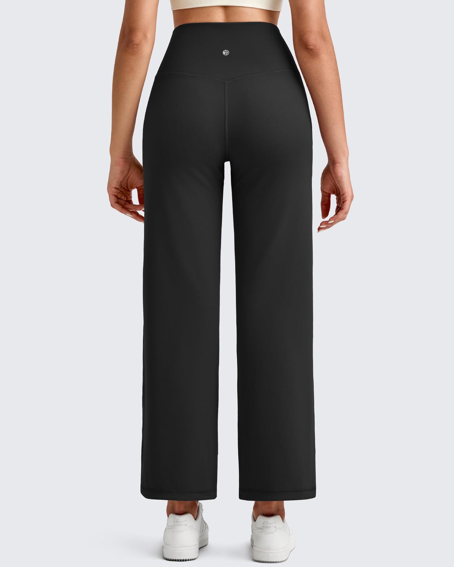 Pantalones Tobilleros de Pierna Ancha y Talle Alto BareFeel