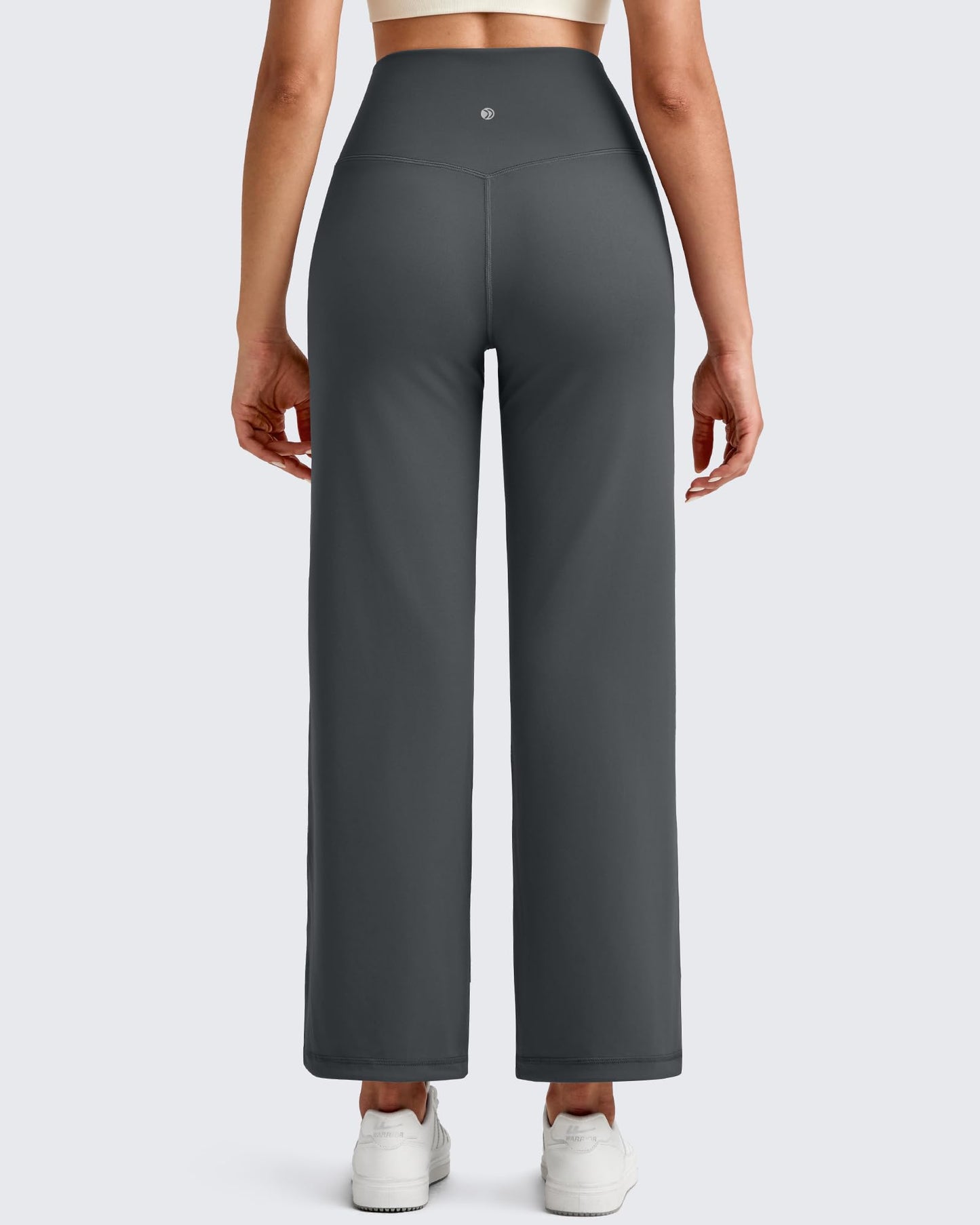 Pantalones Tobilleros de Pierna Ancha y Talle Alto BareFeel