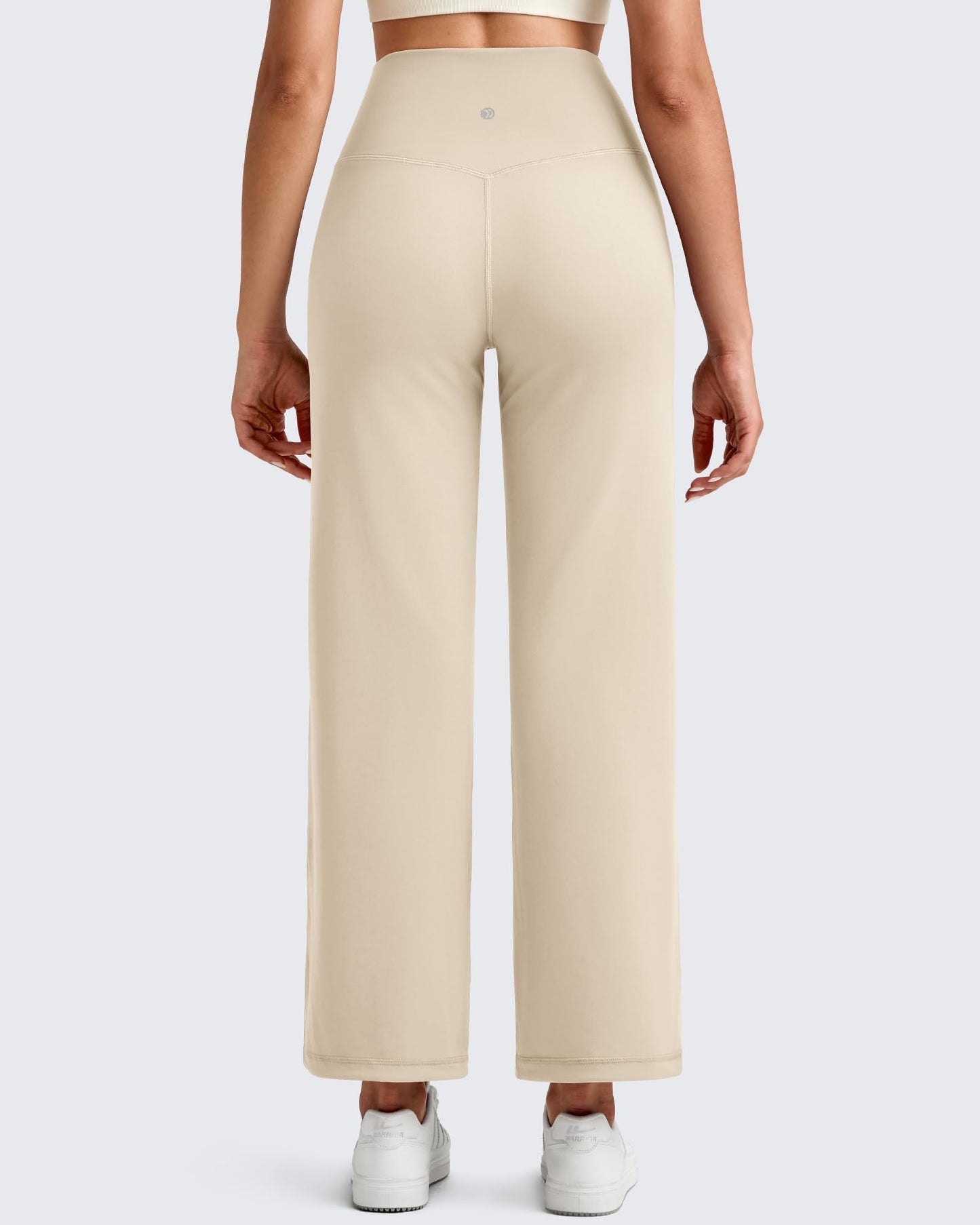 Pantalones Tobilleros de Pierna Ancha y Talle Alto BareFeel