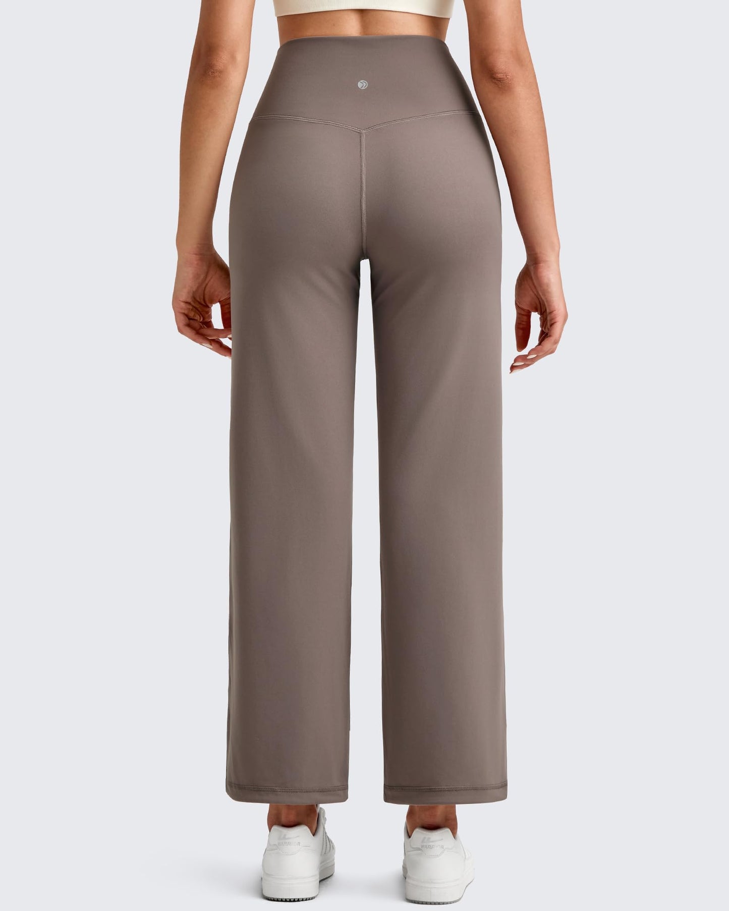 Pantalones Tobilleros de Pierna Ancha y Talle Alto BareFeel