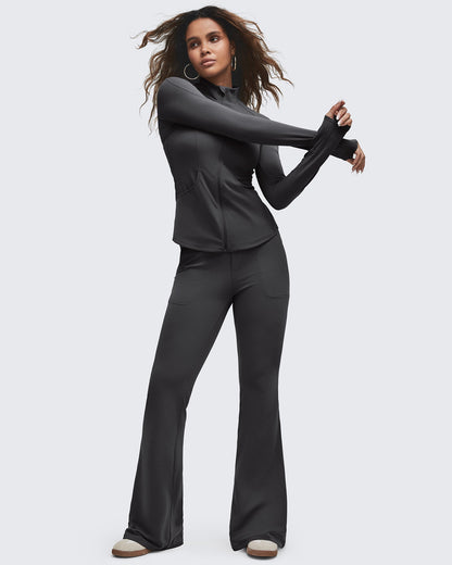 Pantalones Acampanados de Talle Alto BareFeel con Bolsillos