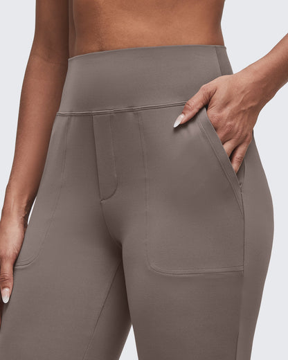 Pantalones Acampanados de Talle Alto BareFeel con Bolsillos
