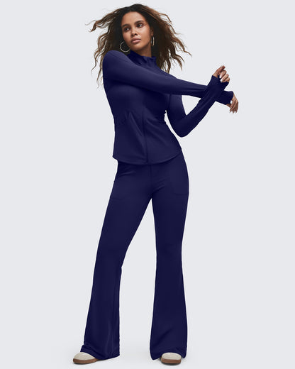 Pantalones Acampanados de Talle Alto BareFeel con Bolsillos