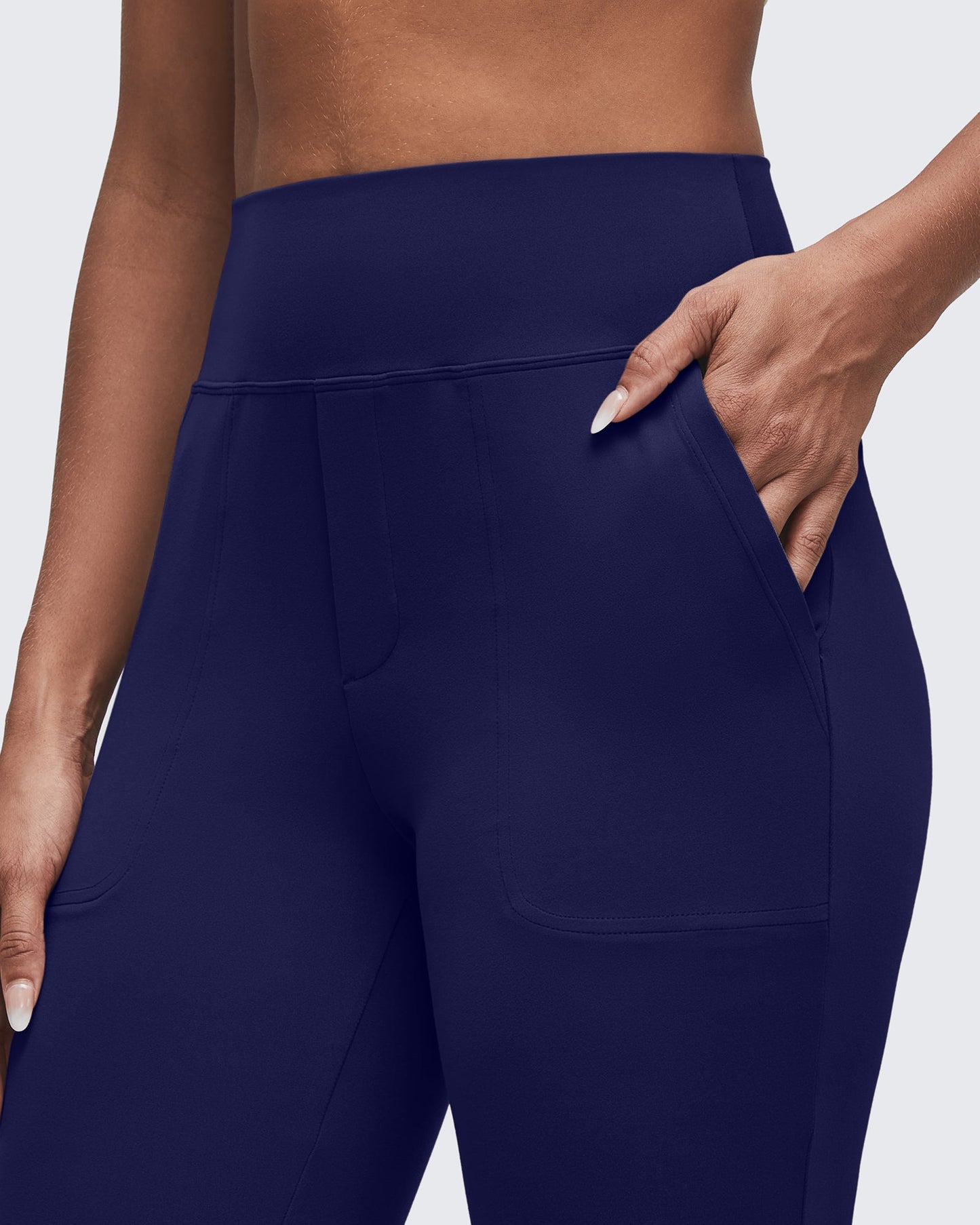 Pantalones Acampanados de Talle Alto BareFeel con Bolsillos