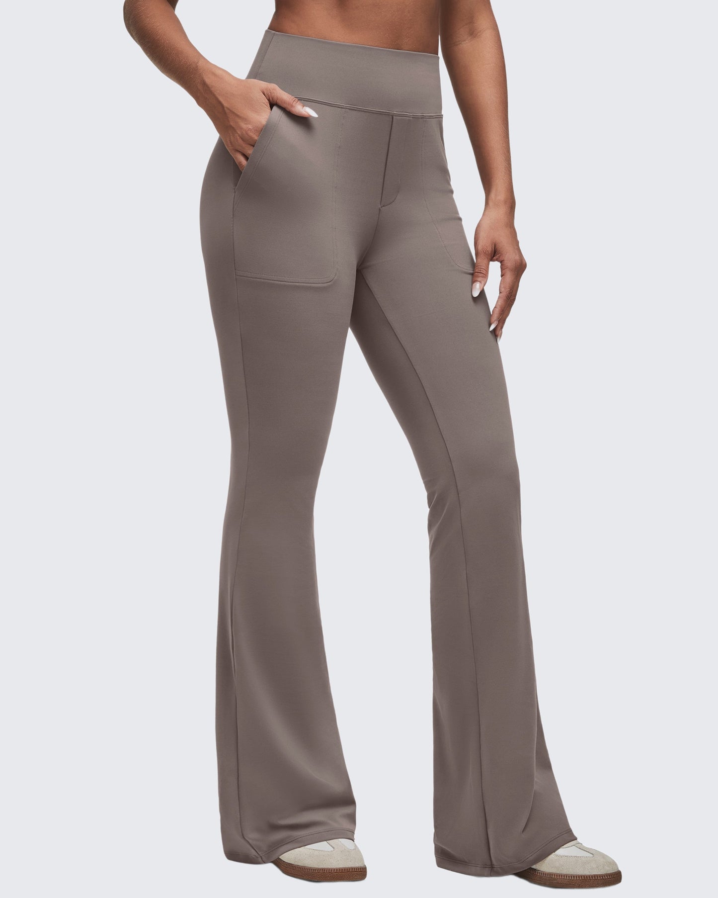 Pantalones Acampanados de Talle Alto BareFeel con Bolsillos