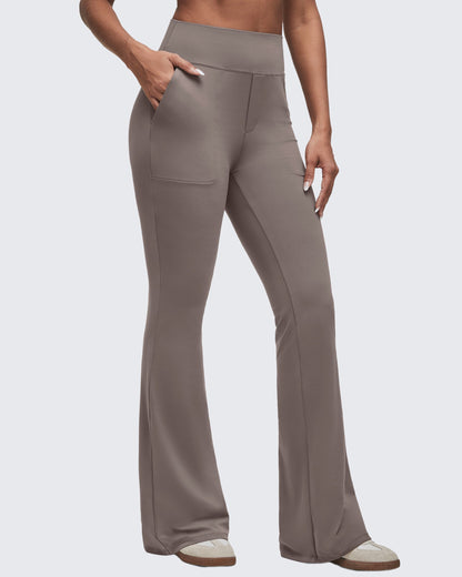 Pantalones Acampanados de Talle Alto BareFeel con Bolsillos