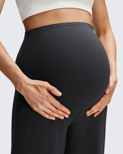 Pantalones casuales de pierna ancha BareFeel Maternity con bolsillos