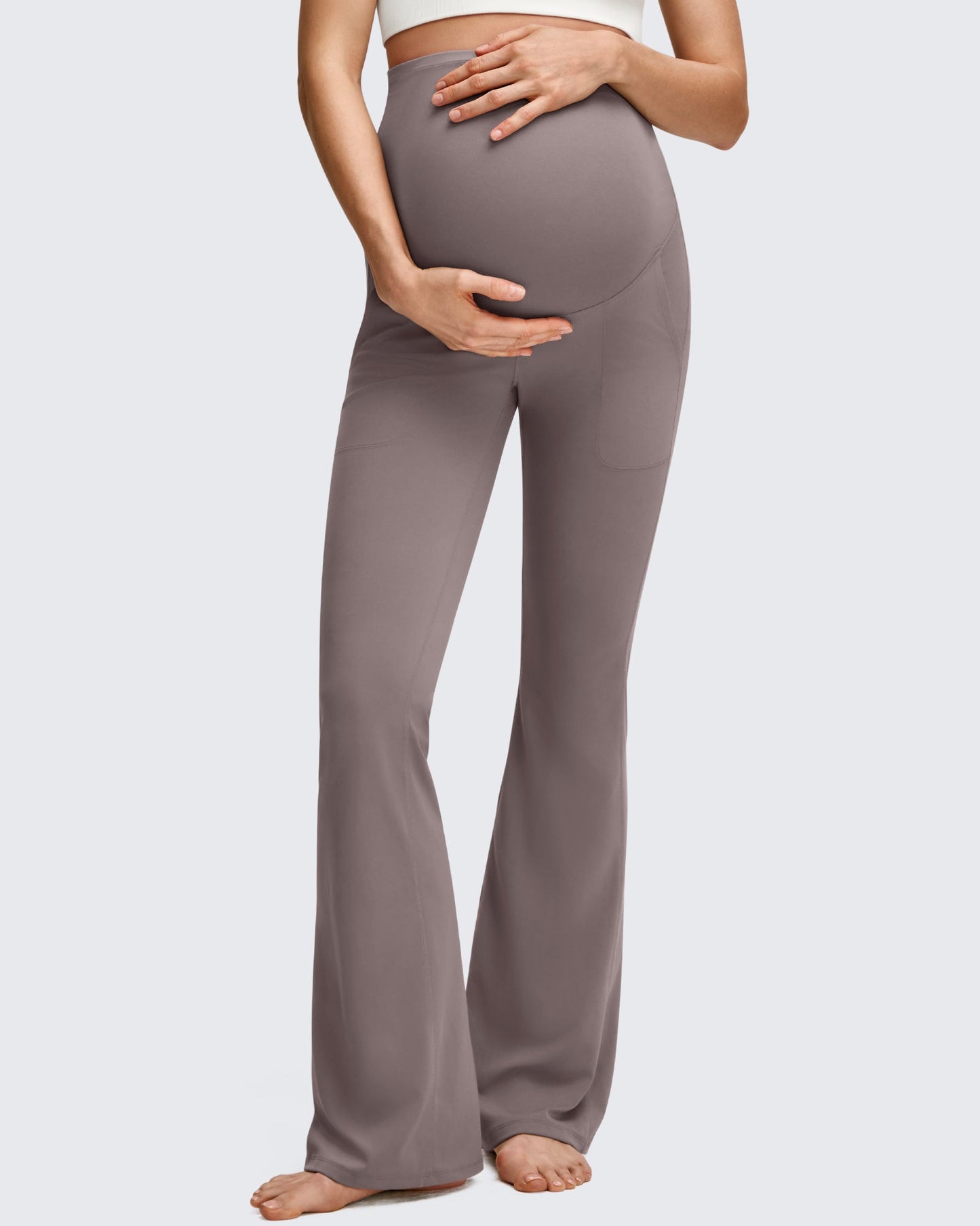 BareFeel Vestido de Maternidad con Bolsillos Leggings Acampanados