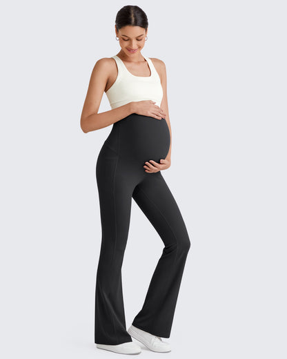 BareFeel Vestido de embarazo con leggings acampanados