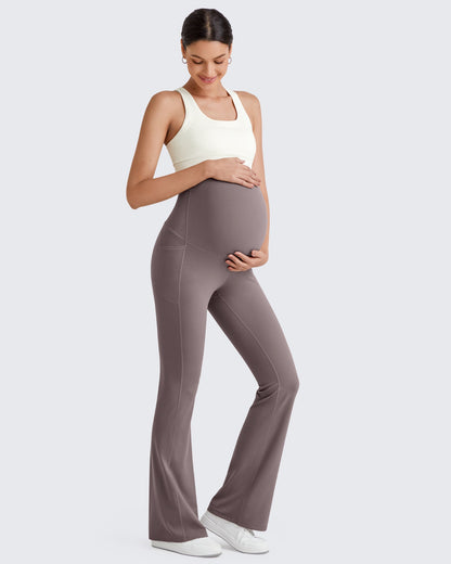 BareFeel Vestido de embarazo con leggings acampanados