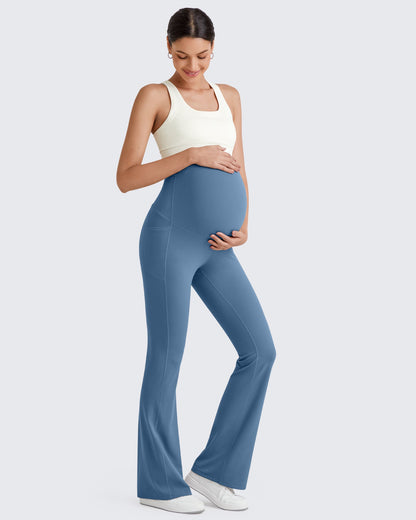 BareFeel Vestido de embarazo con leggings acampanados