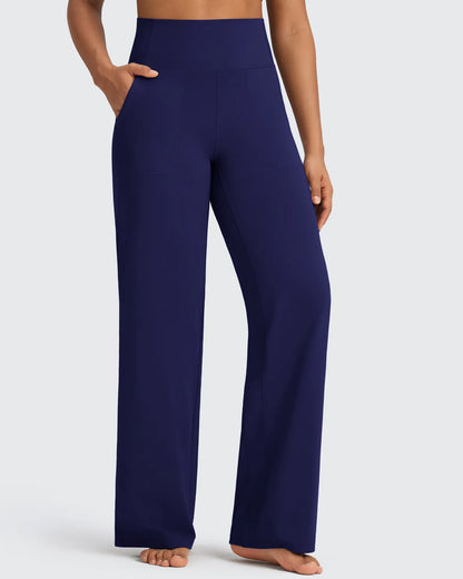 BareFeel Pantalones Elegantes de Tiro Alto Sin Costuras (Talla Alta)