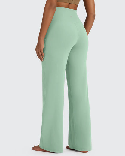 BareFeel Pantalones Elegantes de Tiro Alto Sin Costuras (Talla Alta)