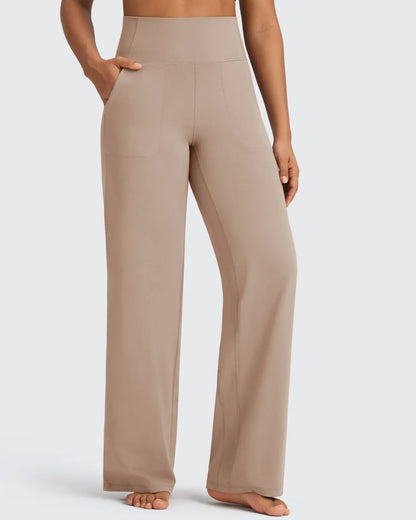 Pantalones de vestir de talle alto sin costuras BareFeel Petite