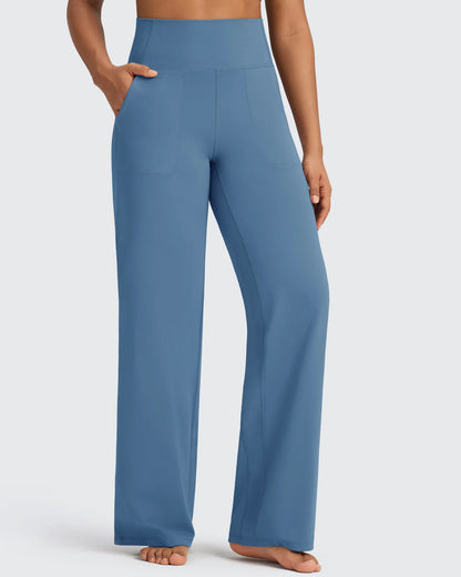 Pantalones de vestir de talle alto sin costuras BareFeel Petite