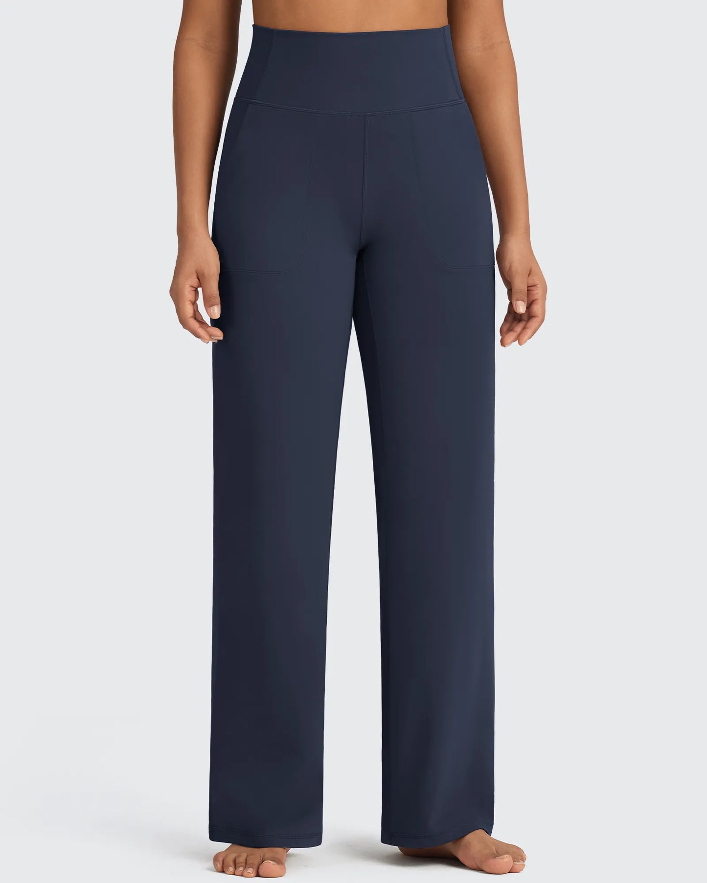 Pantalones de vestir de talle alto sin costuras BareFeel Petite