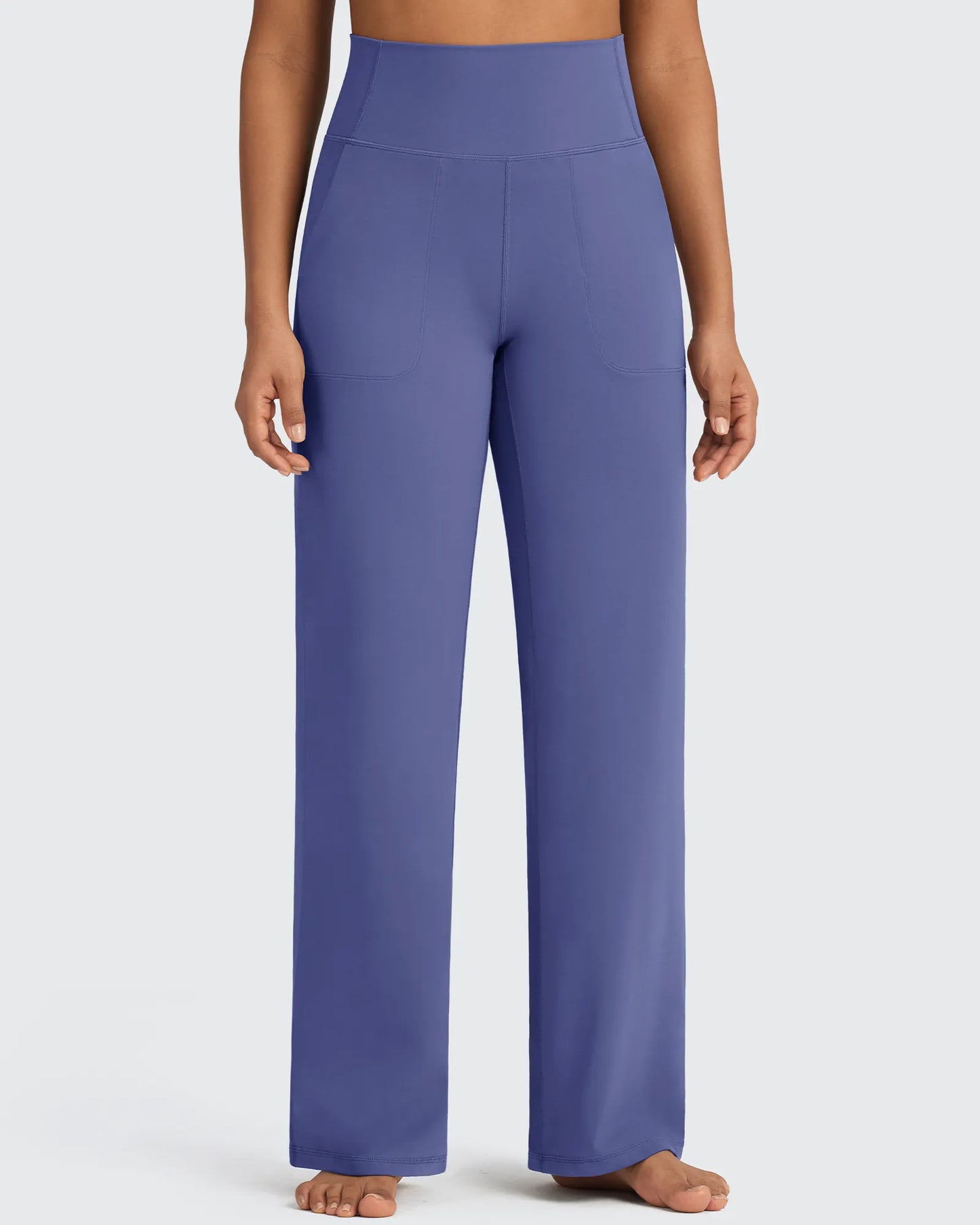 BareFeel Pantalones Elegantes de Tiro Alto Sin Costuras (Talla Alta)