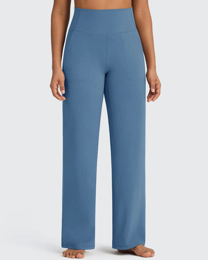 Pantalones de vestir de talle alto sin costuras BareFeel Petite