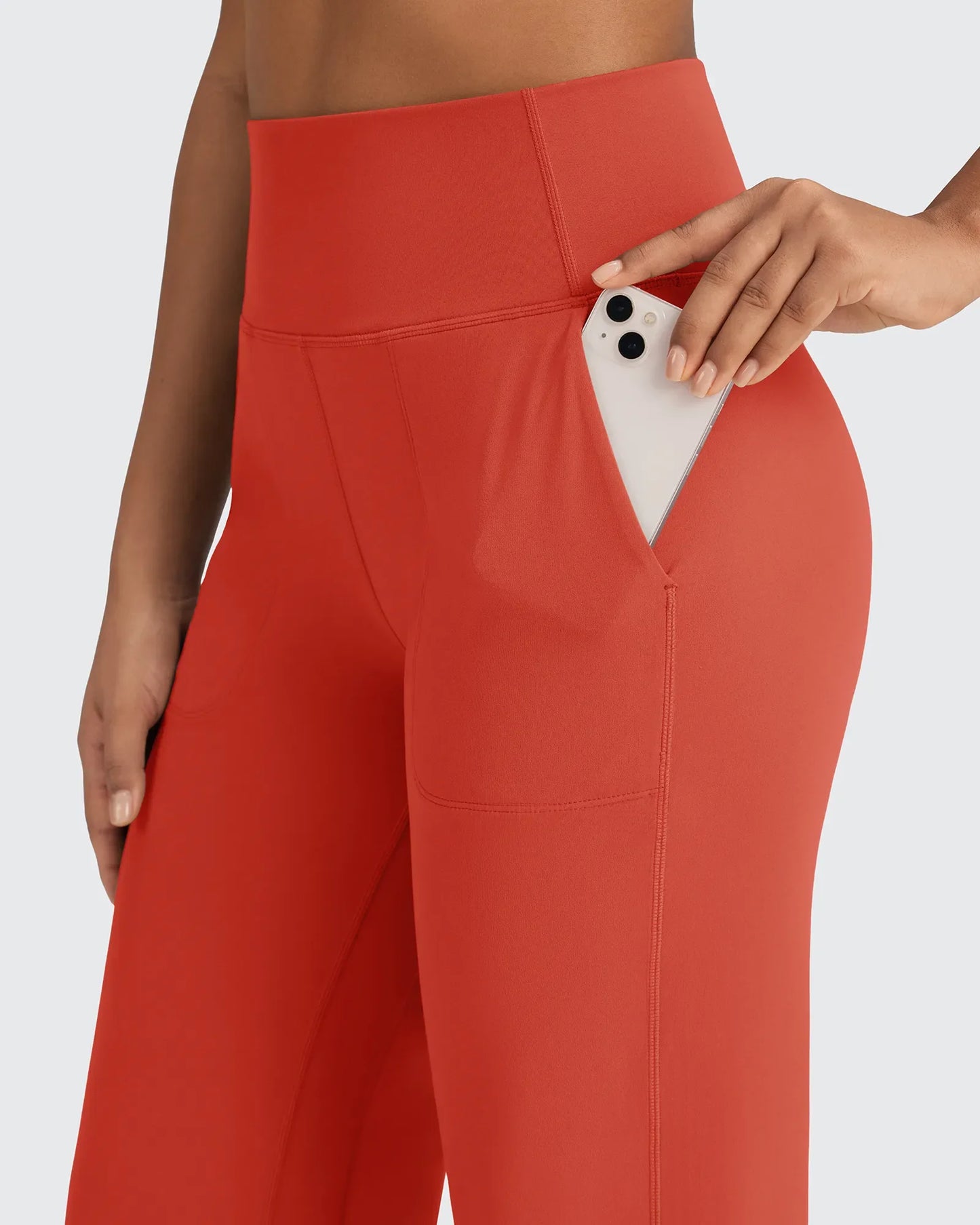 Pantalones Anchos de Vestir de Cintura Alta Sin Costuras BareFeel