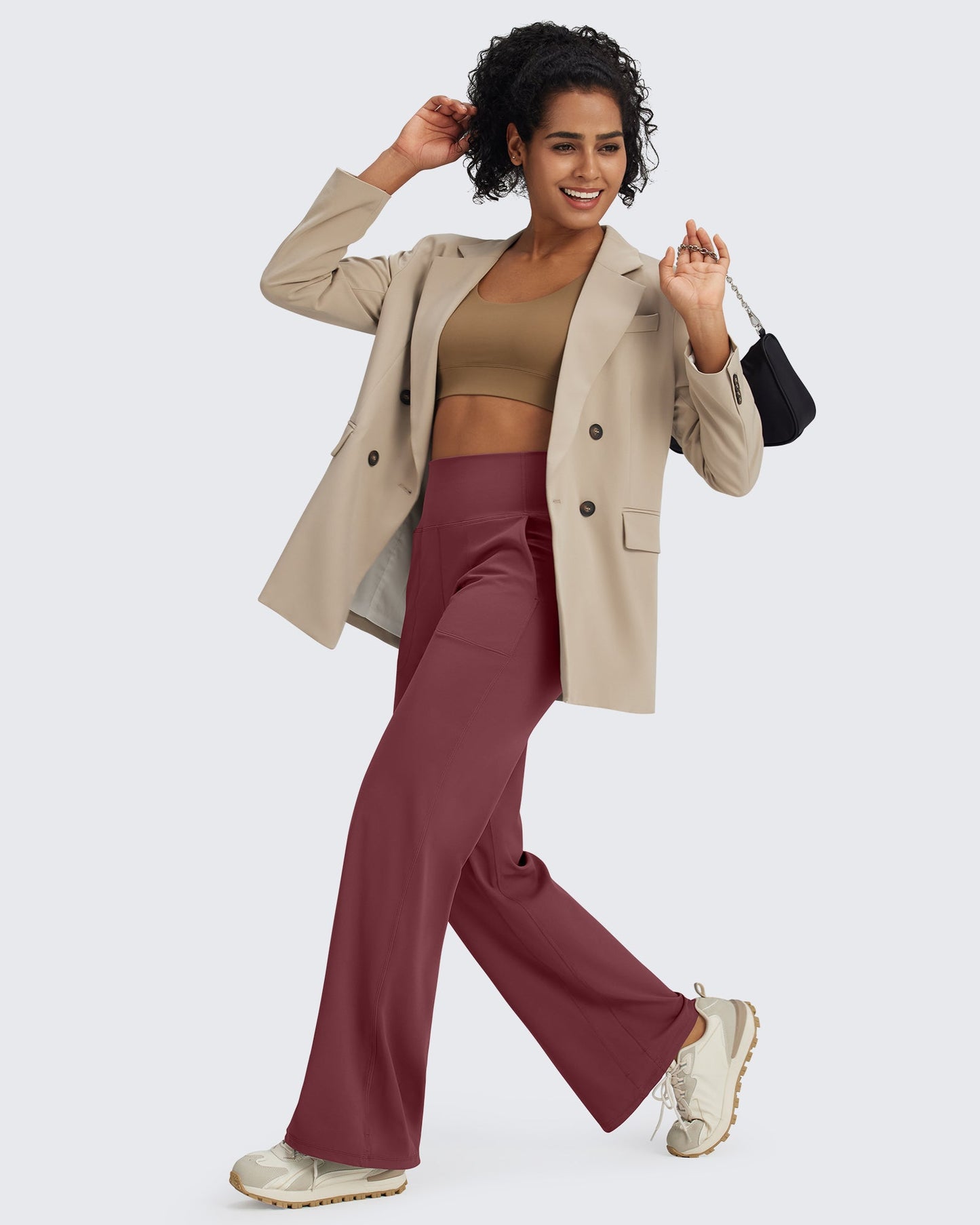 Pantalones de vestir de talle alto sin costuras BareFeel Regular