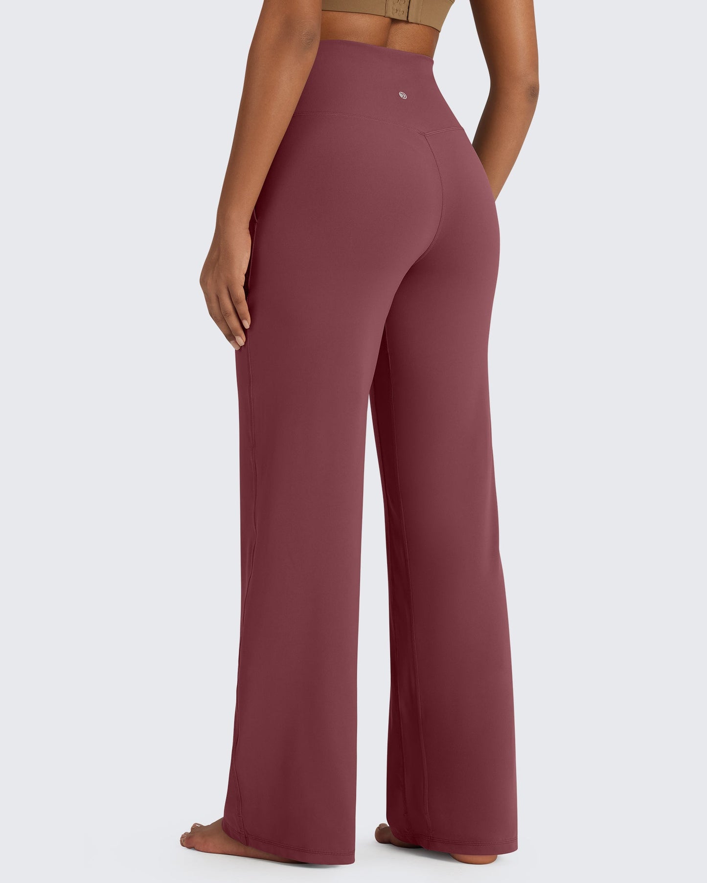 BareFeel Pantalones Elegantes de Tiro Alto Sin Costuras (Talla Alta)