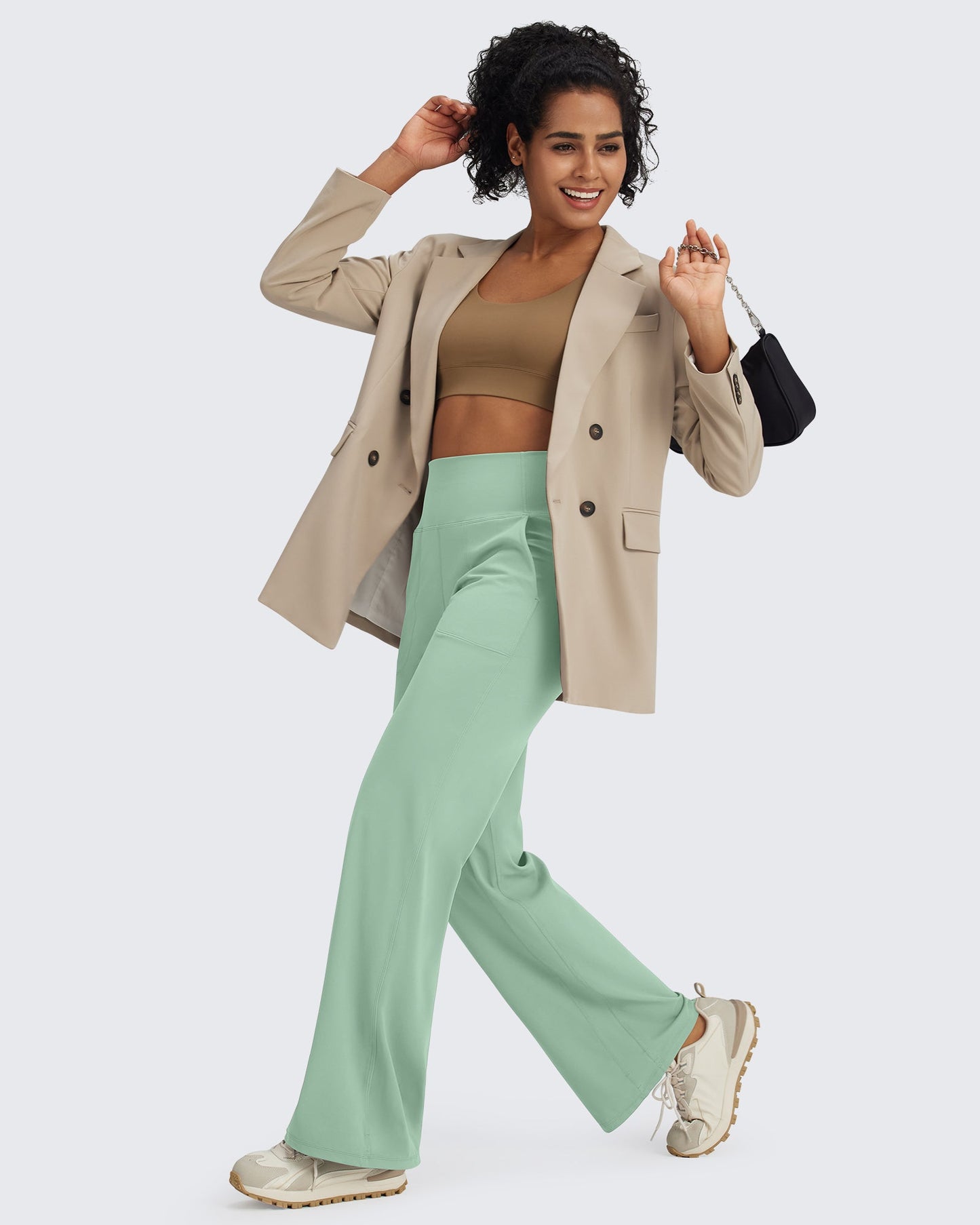 Pantalones de vestir de talle alto sin costuras BareFeel Regular
