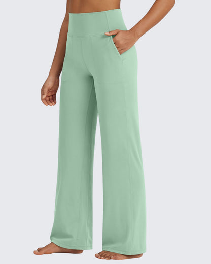 BareFeel Pantalones Elegantes de Tiro Alto Sin Costuras (Talla Alta)