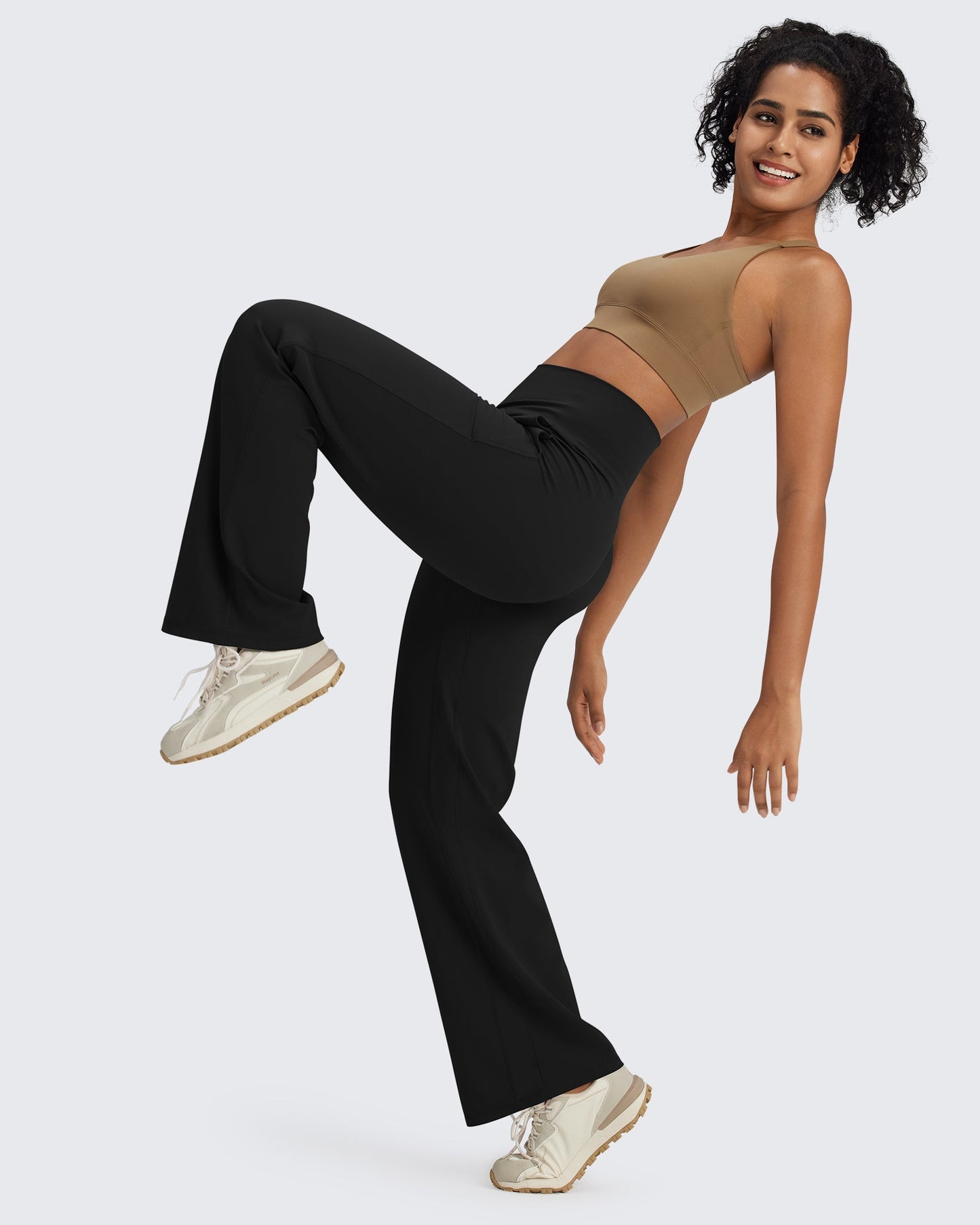 BareFeel Pantalones Elegantes de Tiro Alto Sin Costuras (Talla Alta)