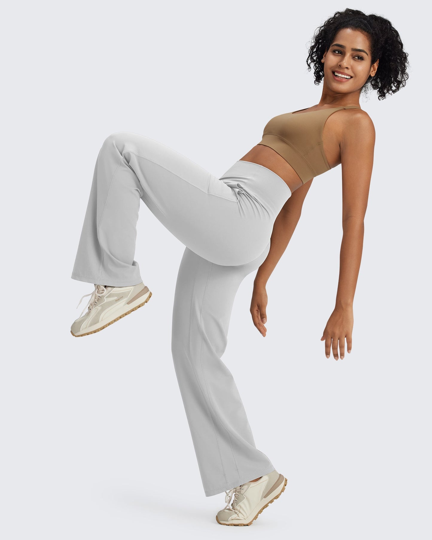 BareFeel Pantalones Elegantes de Tiro Alto Sin Costuras (Talla Alta)