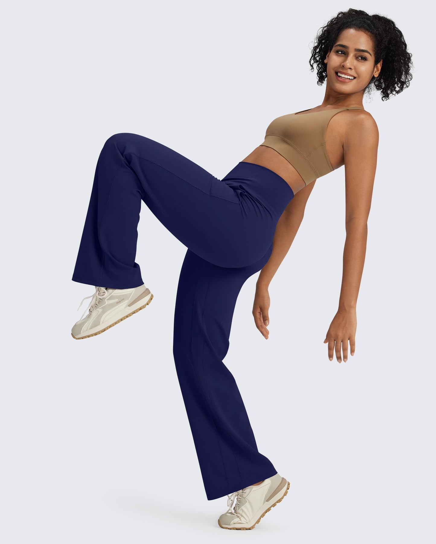 BareFeel Pantalones Elegantes de Tiro Alto Sin Costuras (Talla Alta)