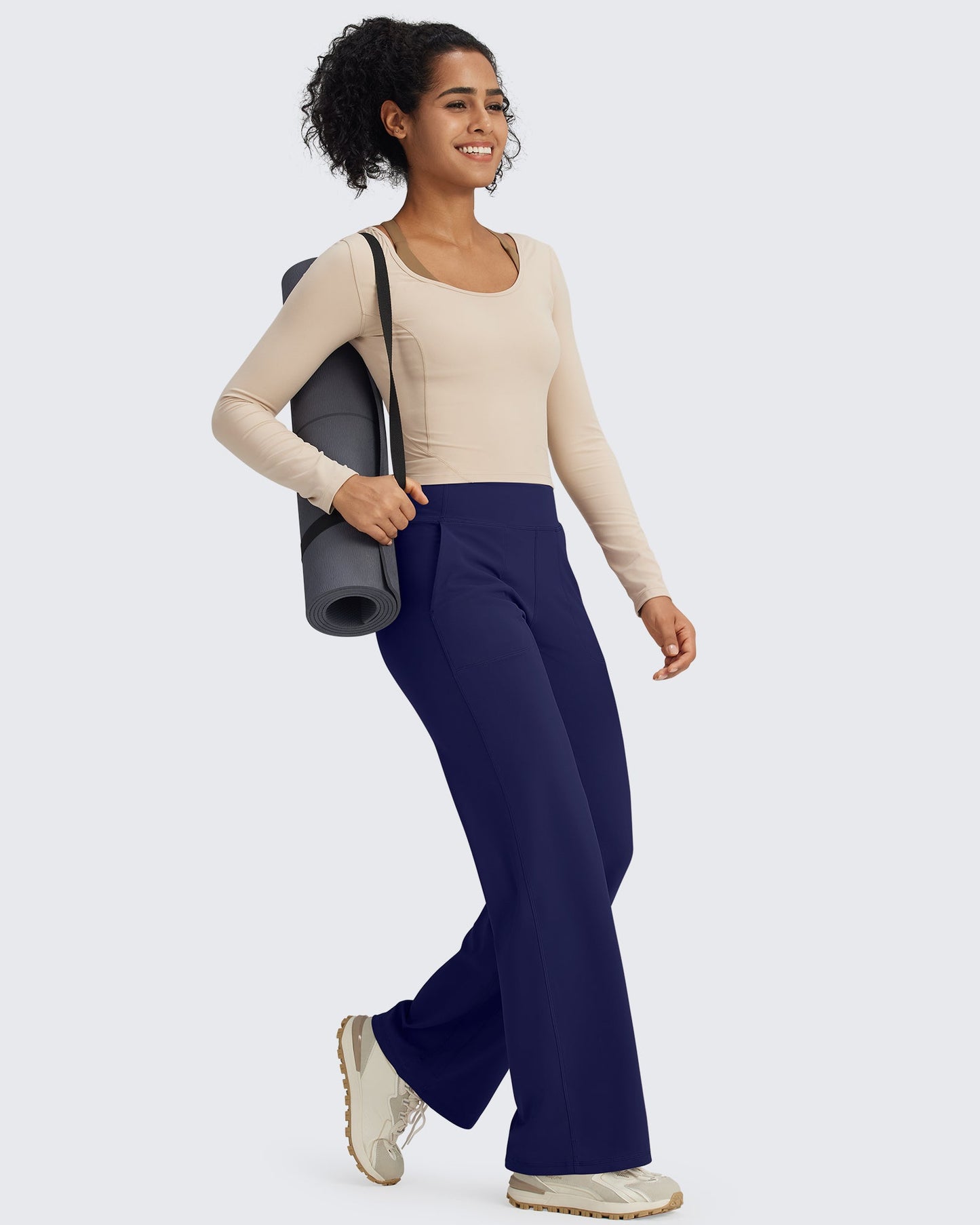 Pantalones de vestir de talle alto sin costuras BareFeel Regular