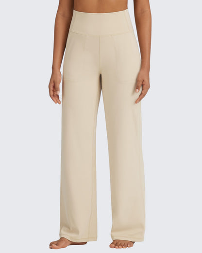 BareFeel Pantalones Elegantes de Tiro Alto Sin Costuras (Talla Alta)