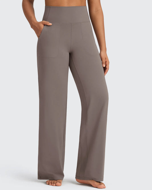 BareFeel Pantalones Elegantes de Tiro Alto Sin Costuras (Talla Alta)
