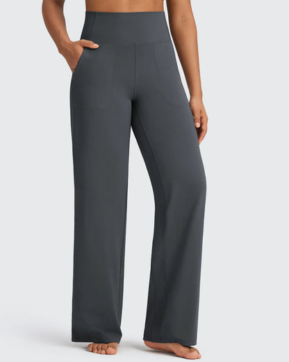 Pantalones de vestir de talle alto sin costuras BareFeel Petite